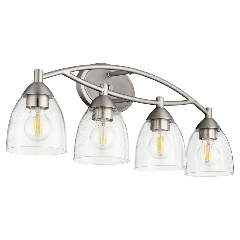 Barkley 4 Light Vanity in Satin Nickel