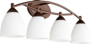 Barkley 4 Light Vanity in Oiled Bronze