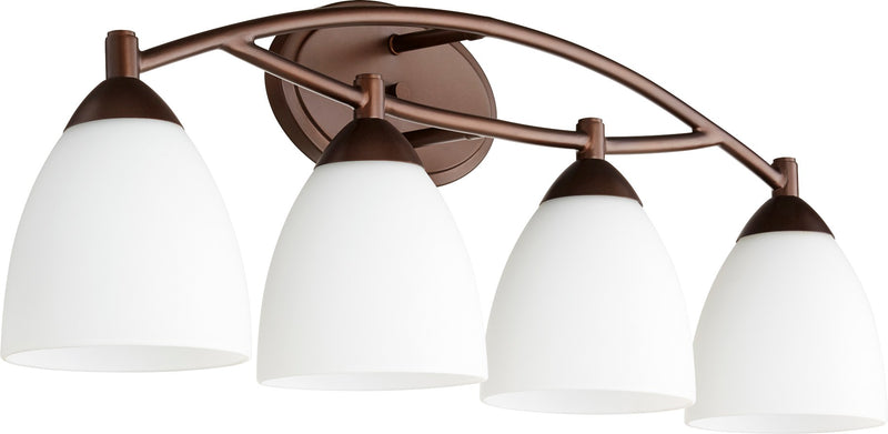 Barkley 4 Light Vanity in Oiled Bronze