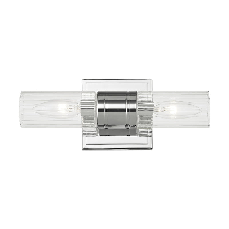 Midtown 2-Light ADA Bath Vanity Light in Polished Chrome