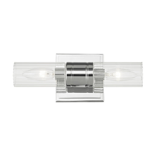 Midtown 2-Light ADA Bath Vanity Light in Polished Chrome
