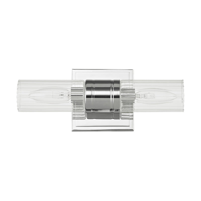 Midtown 2-Light ADA Bath Vanity Light in Polished Chrome
