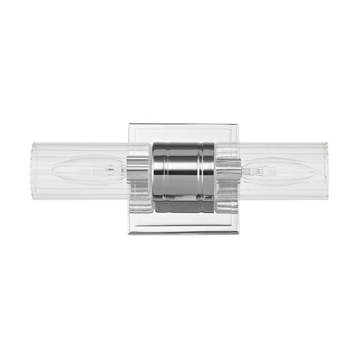 Midtown 2-Light ADA Bath Vanity Light in Polished Chrome