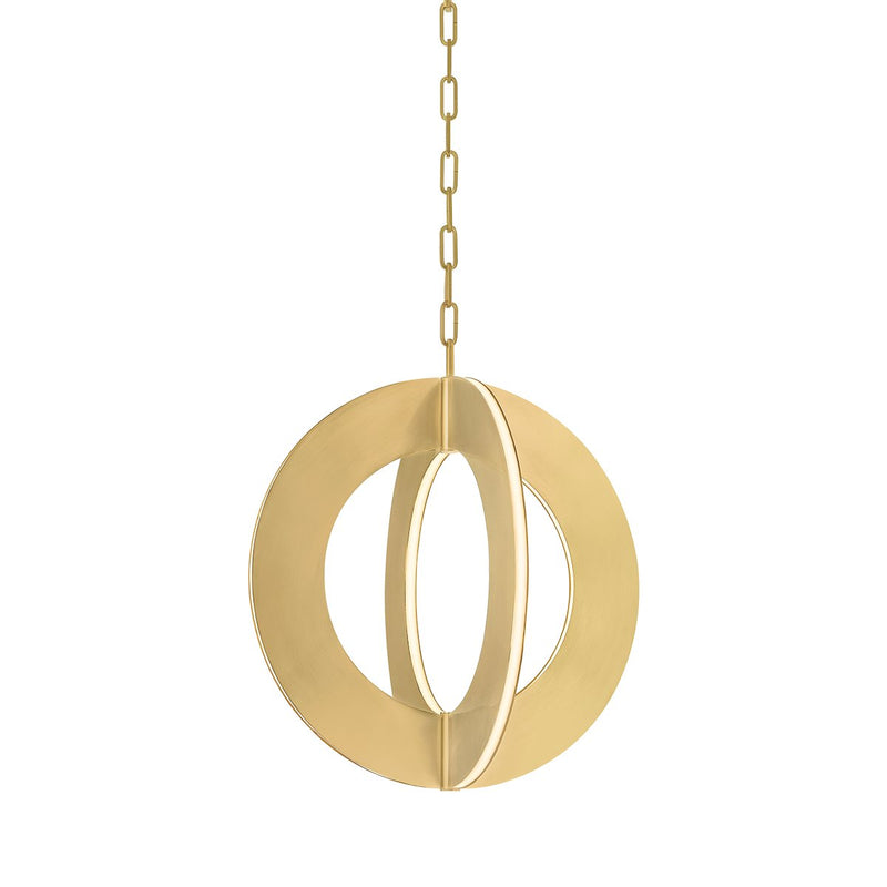Samos 4-Light Pendant in Vintage Brass