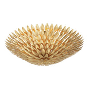 Broche 6 Light 24" Semi Flush Mount in Antique Gold