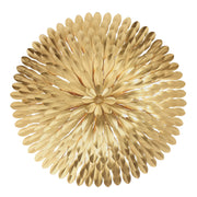 Broche 6 Light 24" Semi Flush Mount in Antique Gold