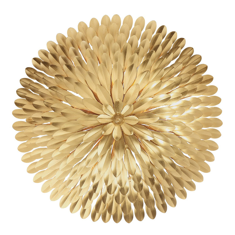 Broche 6 Light 24" Semi Flush Mount in Antique Gold