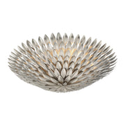 Broche 6 Light 24" Semi Flush Mount in Antique Silver