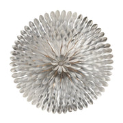 Broche 6 Light 24" Semi Flush Mount in Antique Silver