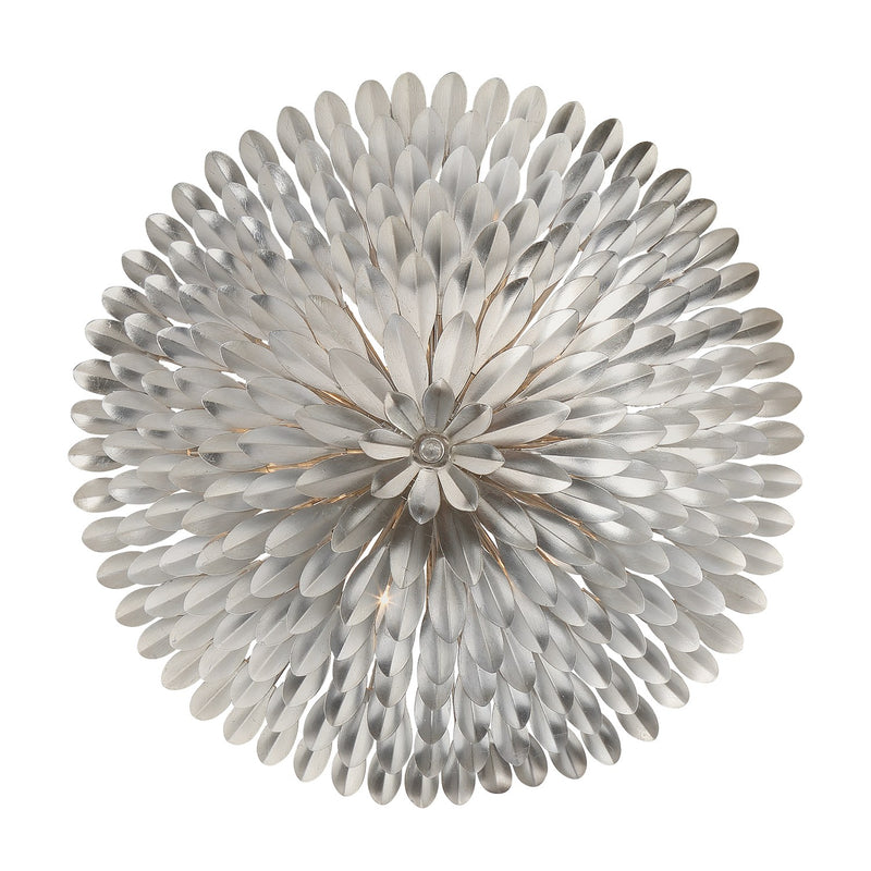 Broche 6 Light 24" Semi Flush Mount in Antique Silver