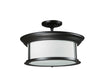 Sonna 3 Light Semi Flush Mount in Bronze