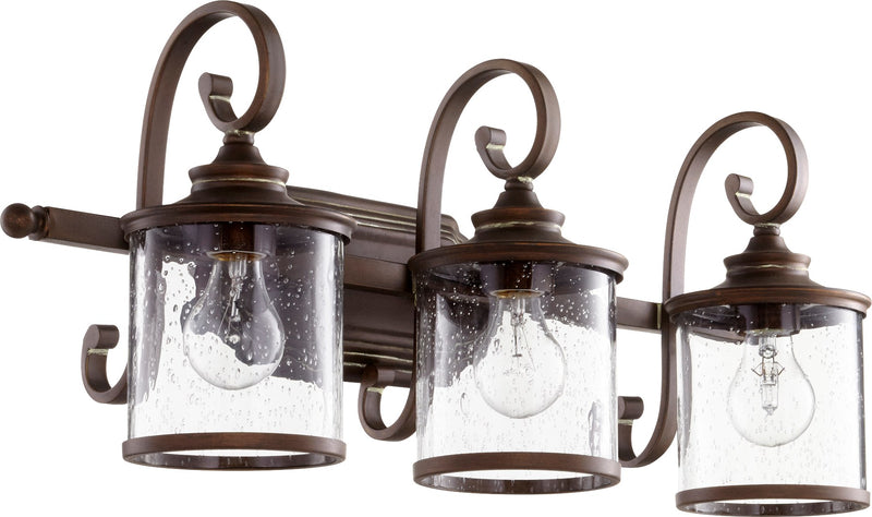 San Miguel 3 Light Vanity in Vintage Copper