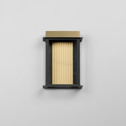 Rincon Small LED Outdoor Wall Sconce in Black / Gold
