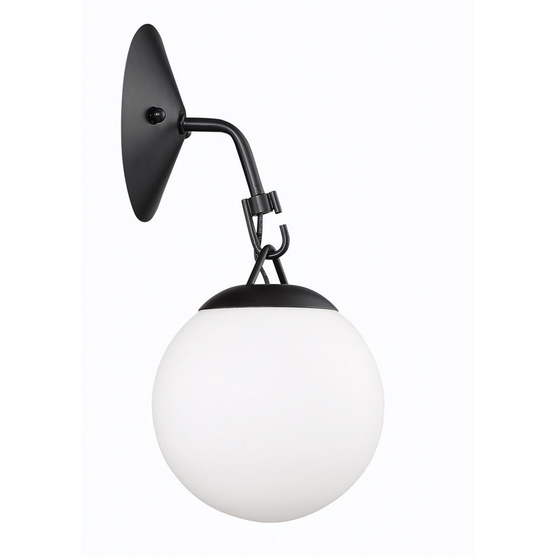 Orion 1 Light 6.5" Wall Sconce in Flat Black