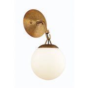 Orion 1 Light 6.5" Wall Sconce in Patina Aged Brass