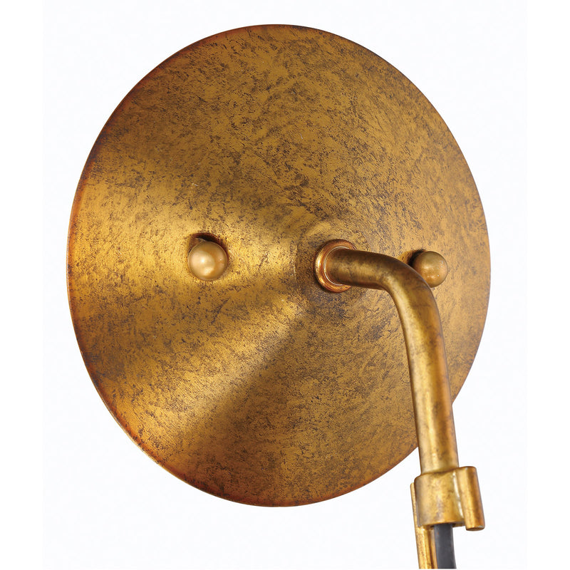 Orion 1 Light 6.5" Wall Sconce in Patina Aged Brass