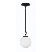 Orion 1 Light 6" Mini Pendant in Flat Black