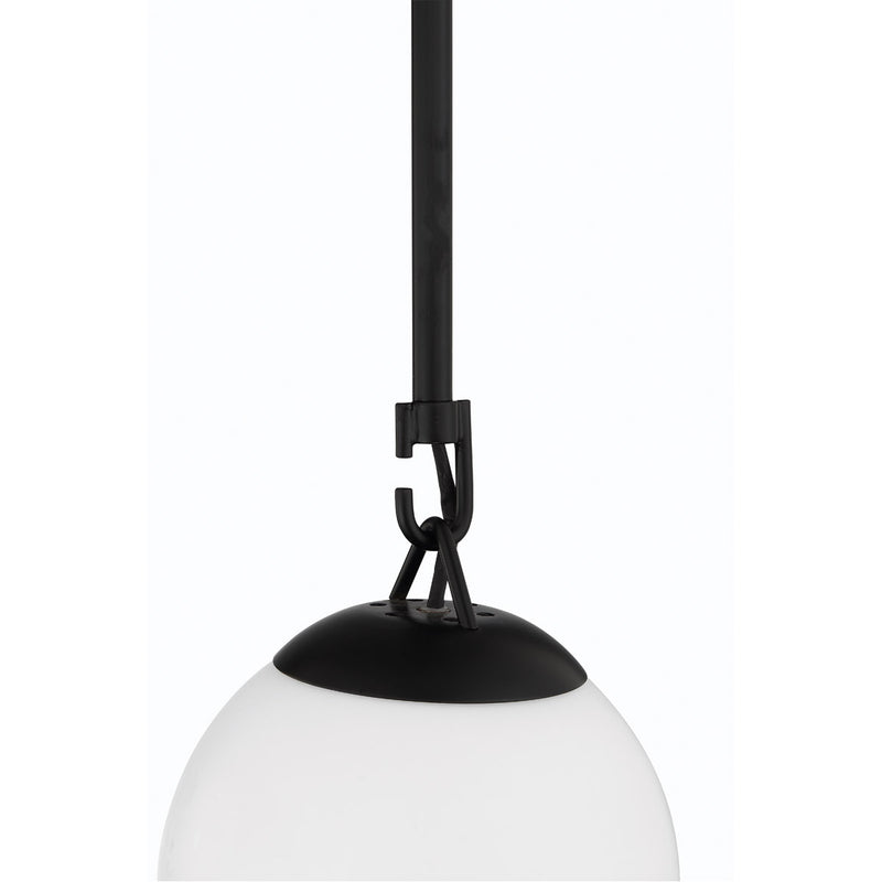 Orion 1 Light 6" Mini Pendant in Flat Black