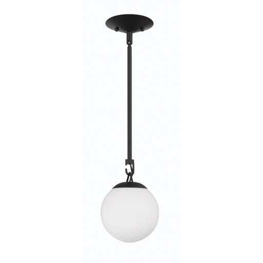 Orion 1 Light 6" Mini Pendant in Flat Black