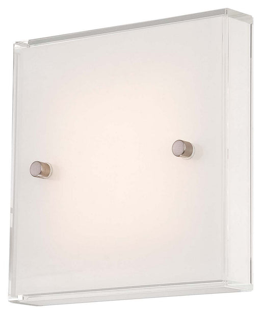 Framework Small LED Wall Sconce in Brushed Nickel