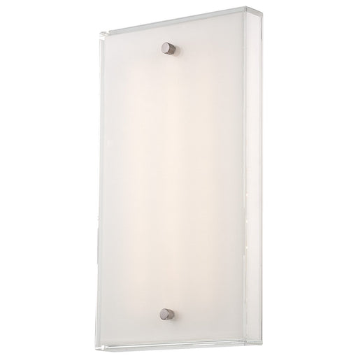 Framework Large LED Wall Sconce in Brushed Nickel