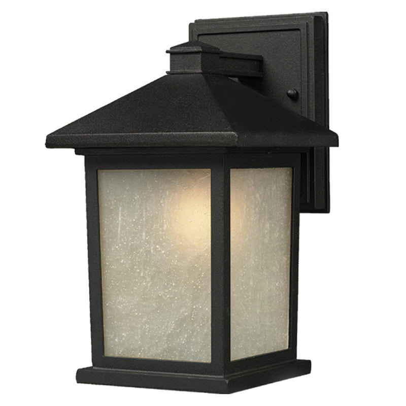 Holbrook 1 Light 9.5" Outdoor Wall Light in Black