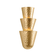 Bucharest 3-Light Wall Sconce in Vintage Gold Leaf