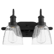 Hollis 2 Light Vanity in Matte Black