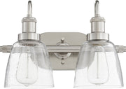 Hollis 2 Light Vanity in Satin Nickel