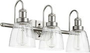 Hollis 3 Light Vanity in Satin Nickel