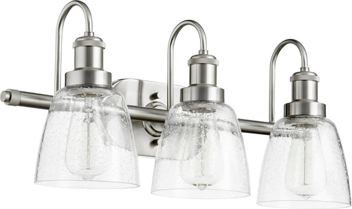 Hollis 3 Light Vanity in Satin Nickel