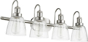 Hollis 4 Light Vanity in Satin Nickel