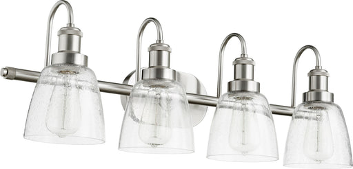 Hollis 4 Light Vanity in Satin Nickel