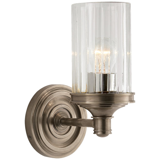 Ava One Light Wall Sconce in Antique Nickel