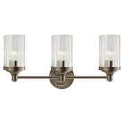 Ava Three Light Wall Sconce in Antique Nickel