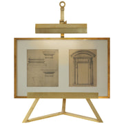 Estelle Display Picture Light in Natural Brass
