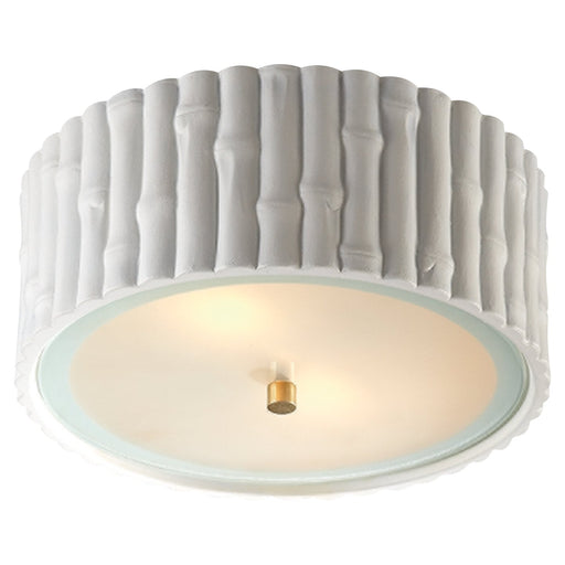 Frank Small 2-Light Flush Mount in Plaster White