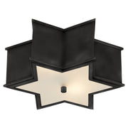 Sophia Two Light Flush Mount in Gun Metal