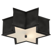 Sophia Small 2-Light Flush Mount in Gun Metal