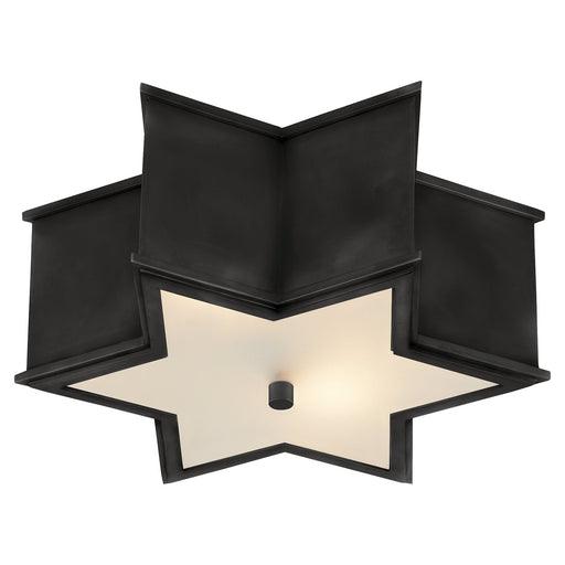 Sophia Small 2-Light Flush Mount in Gun Metal