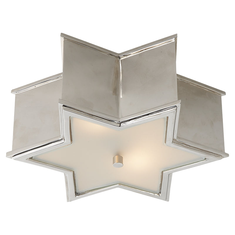 Sophia Two Light Flush Mount in Polished Nickel