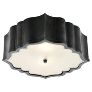 Balthazar 3-Light Flush Mount in Gun Metal