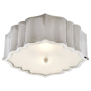 Balthazar 3-Light Flush Mount in Polished Nickel
