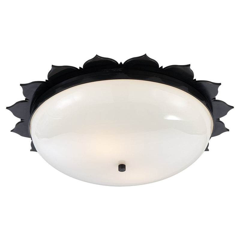 Rachel Large 2-Light Flush Mount in Gun Metal