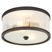 Randolph Small 2-Light Flush Mount in Bronze