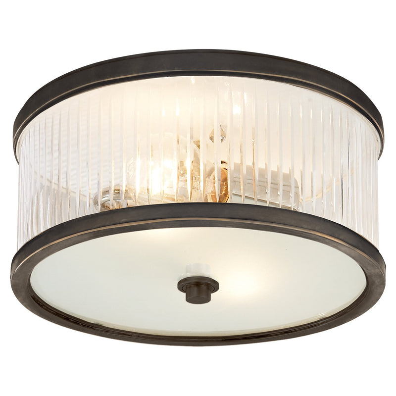 Randolph Small 2-Light Flush Mount in Bronze