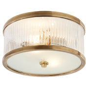 Randolph Small 2-Light Flush Mount in Hand-Rubbed Antique Brass