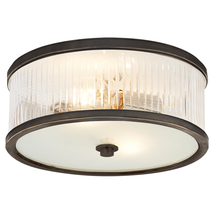 Randolph Two Light Flush Mount in Bronze
