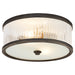 Randolph Two Light Flush Mount in Bronze