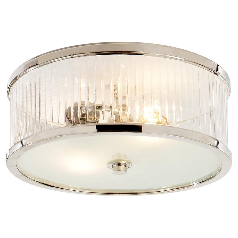 Randolph Large 2-Light Flush Mount in Polished Nickel
